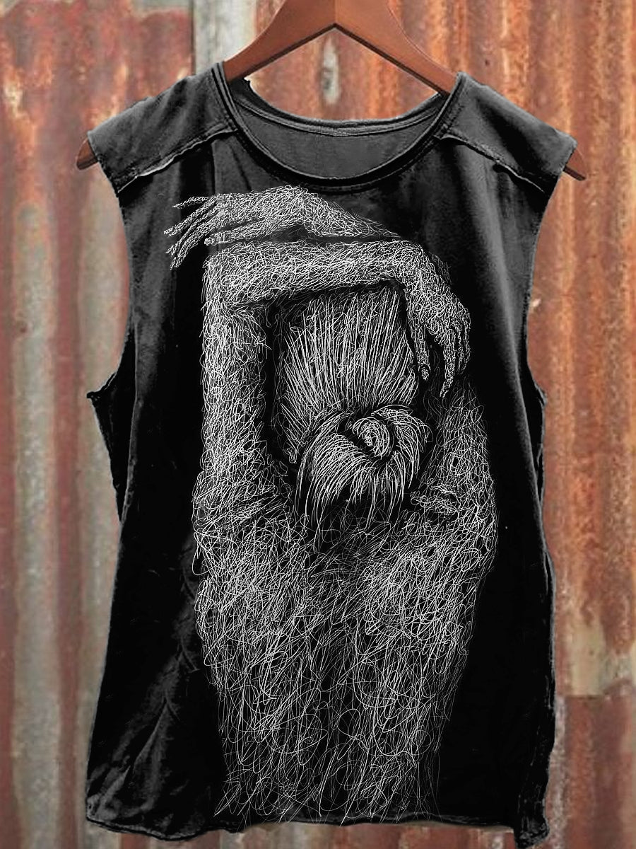 Men's Casual Line Woman Printed Tank Top