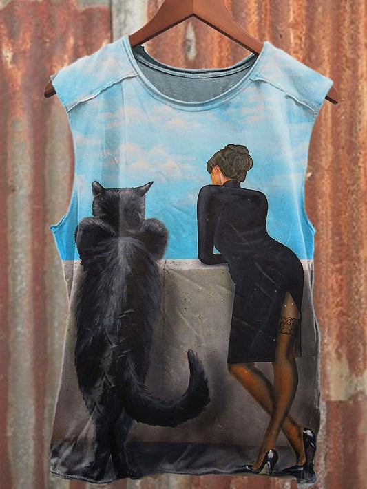 Men's Casual Funny Printed Tank Top