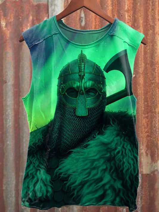Retro Mystic Knight Art Print Casual Tank Top