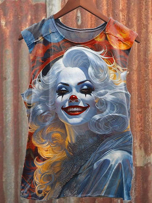Men's Casual Harley Quinn Printed Tank Top
