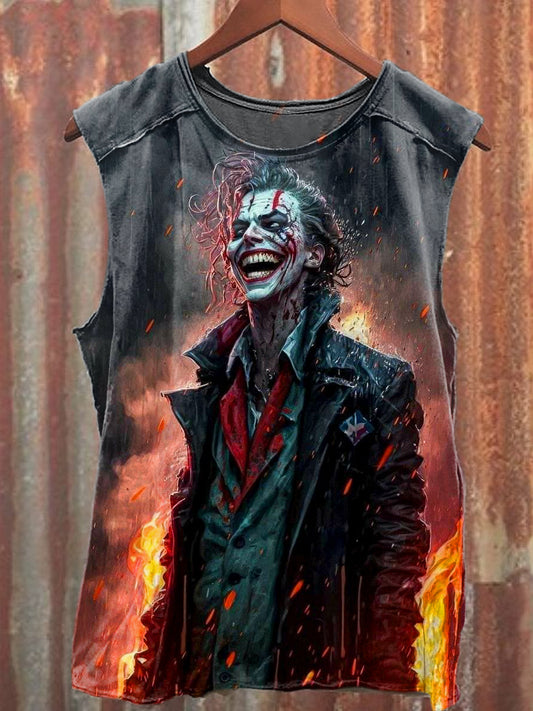 Men's Casual Joker Printed Tank Top