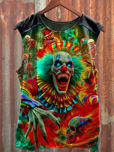 Men's Casual Colorful Joker Printed Tank Top