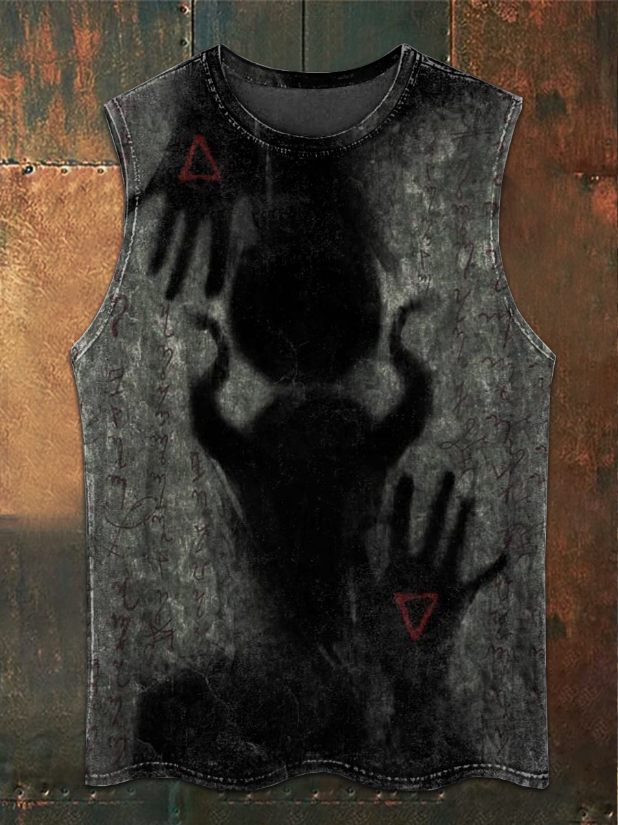 Vintage Dark Abyss Art Print Casual Tank Top