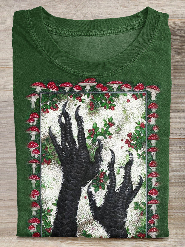 Magic Claw Art Print Casual Cotton T-shirt