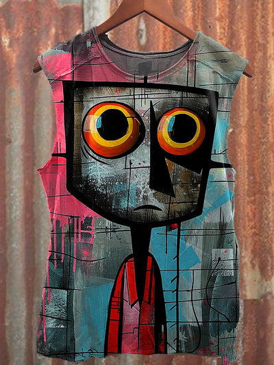 Men's Casual Abstract Printed Tank Top