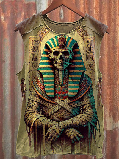 Men's Casual Mummy Printed Tank Top