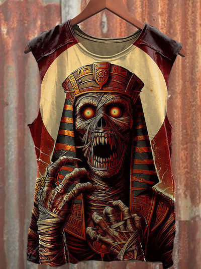 Men's Casual Mummy Printed Tank Top