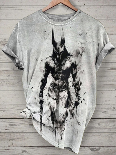 Ancient Greece Printed Vintage Fashion Loose Short Sleeve T-Shirt