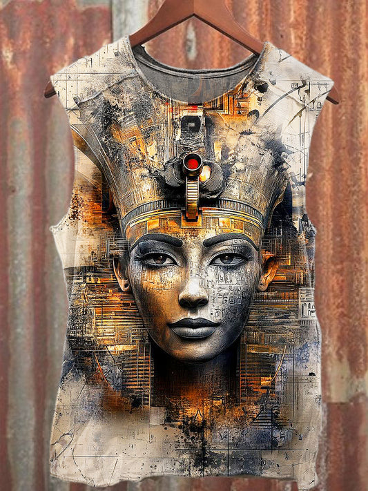 Men's Casual Egypt Printed Tank Top