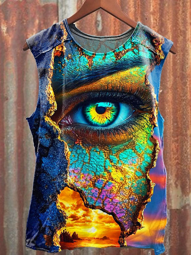 Men's Casual Colorful Printed Tank Top