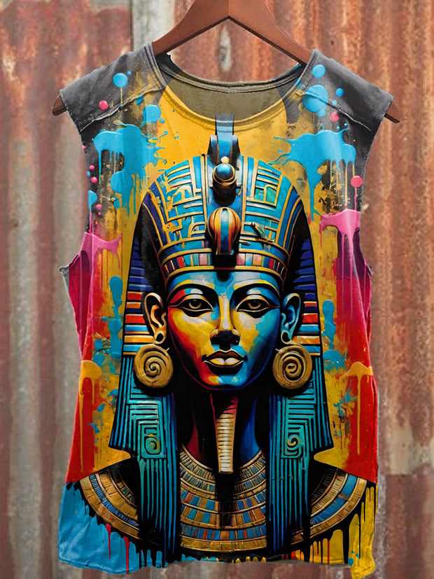 Men's Casual Ancient Egypt Printed Tank Top