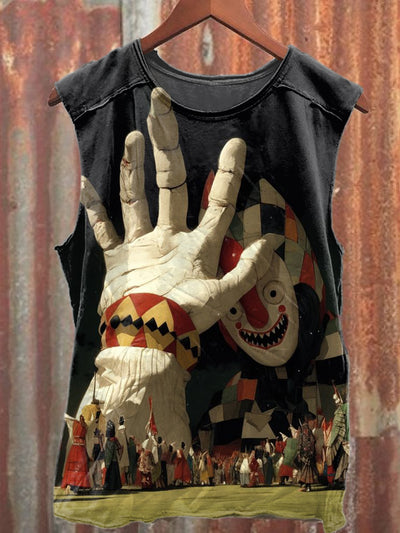 Gorgeous Art Graffiti Print Casual Cotton Tank Top