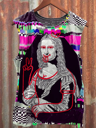Men's Casual Funny Graffiti Art Printed Tank Top