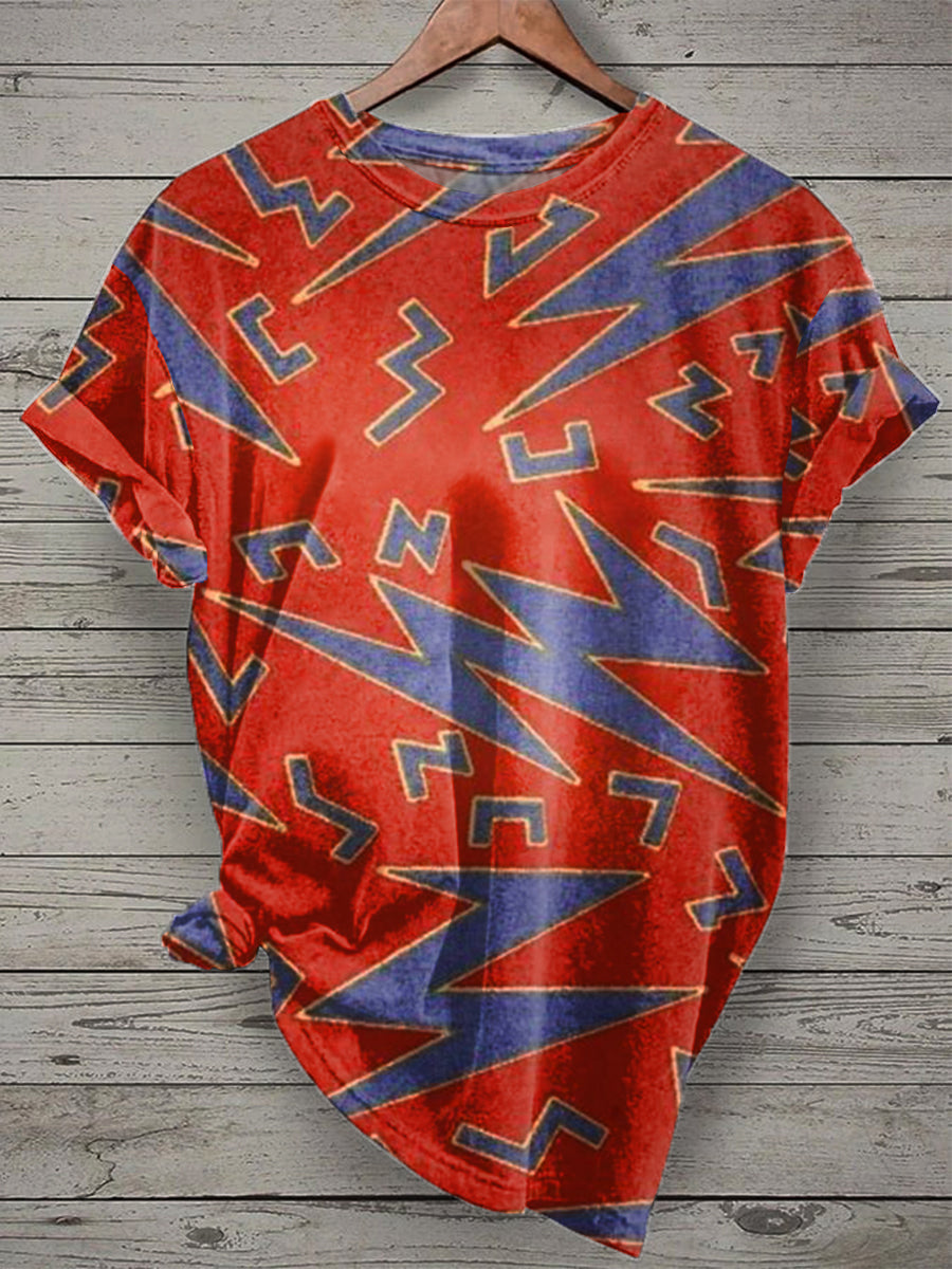 Gorgeous Graffiti Print Casual T-Shirt