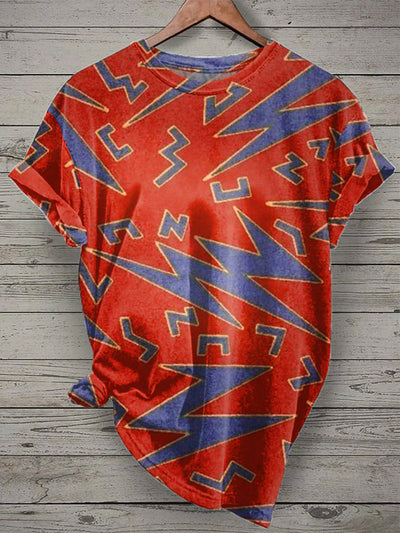 Gorgeous Graffiti Print Casual T-Shirt