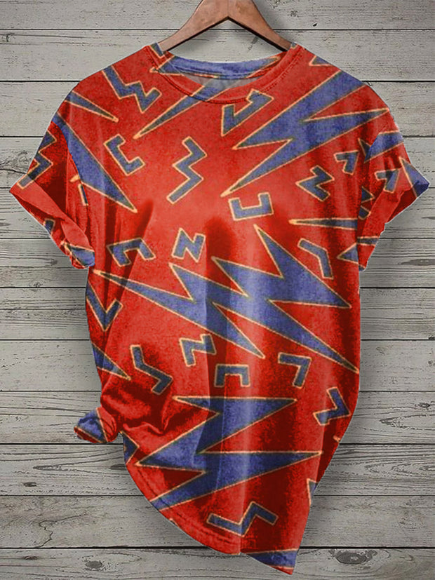 Gorgeous Graffiti Print Casual T-Shirt
