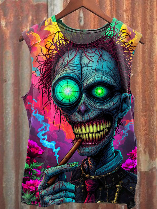 Men's Casual Colorful Funny Printed Tank Top