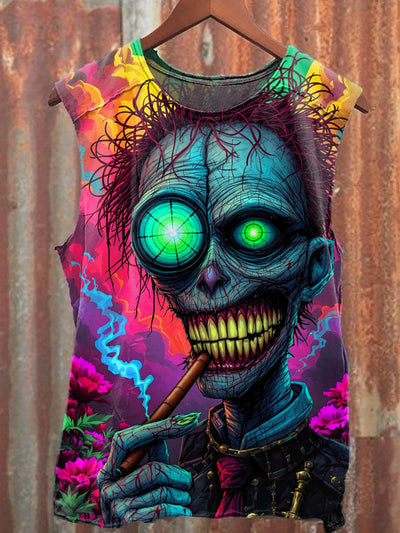 Men's Casual Colorful Funny Printed Tank Top