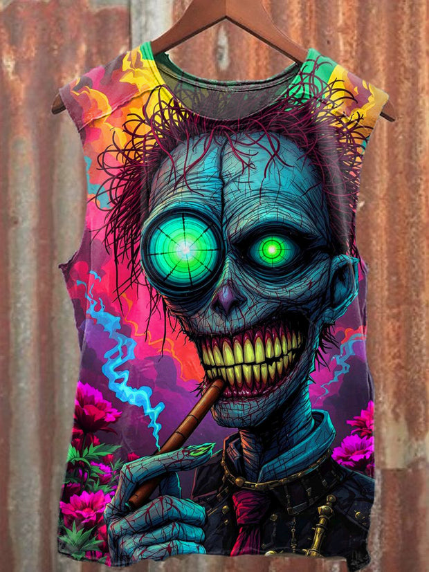 Men's Casual Colorful Funny Printed Tank Top