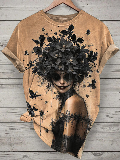 Unisex Retro Printed Vintage Fashion Loose Short Sleeve T-Shirt