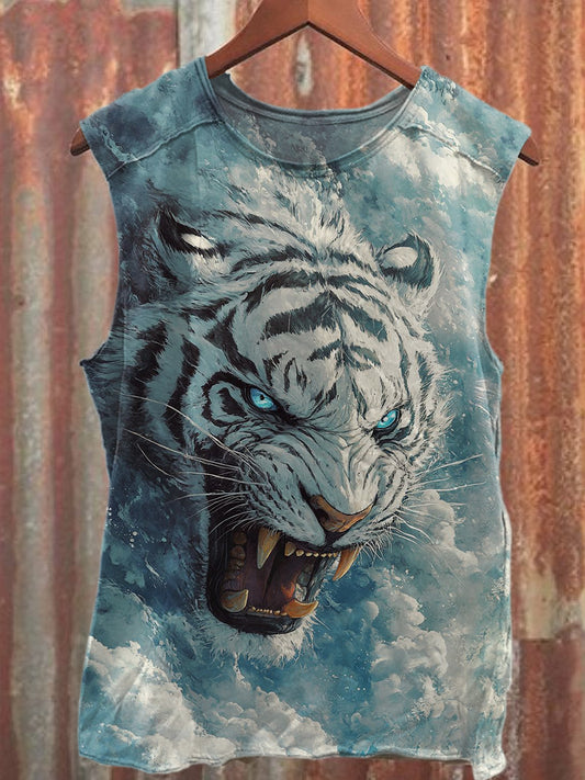 Fierce Tiger Casual Cotton Tank Top
