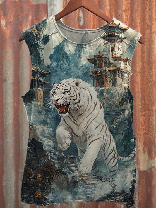 Fierce Tiger Casual Cotton Tank Top