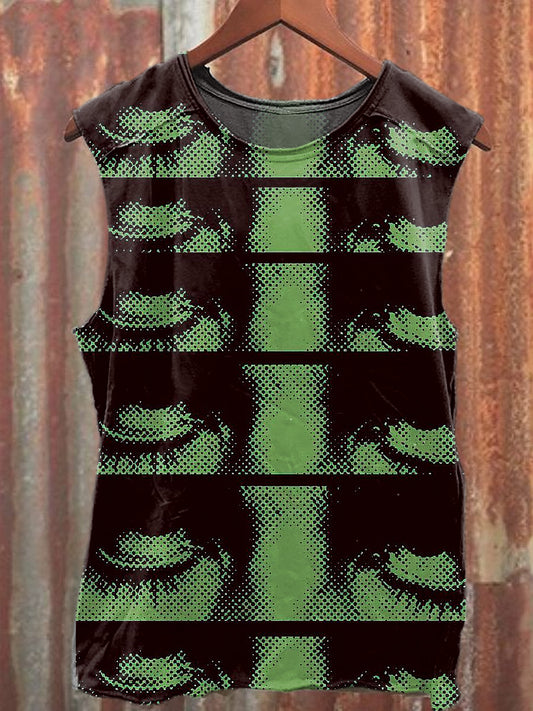 Men's Casual Abstract Art Printed Tank Top