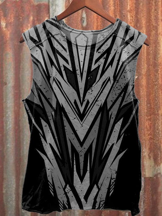 Retro Cosplay Print Casual Cotton Tank Top
