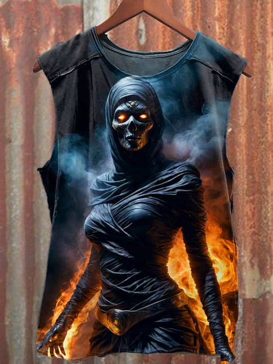 Men's Casual Mummy Printed Tank Top