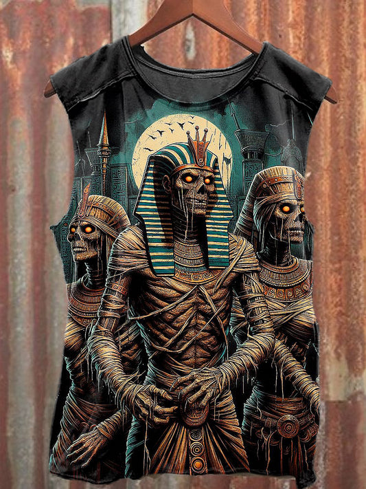 Men's Casual Mummy Printed Tank Top