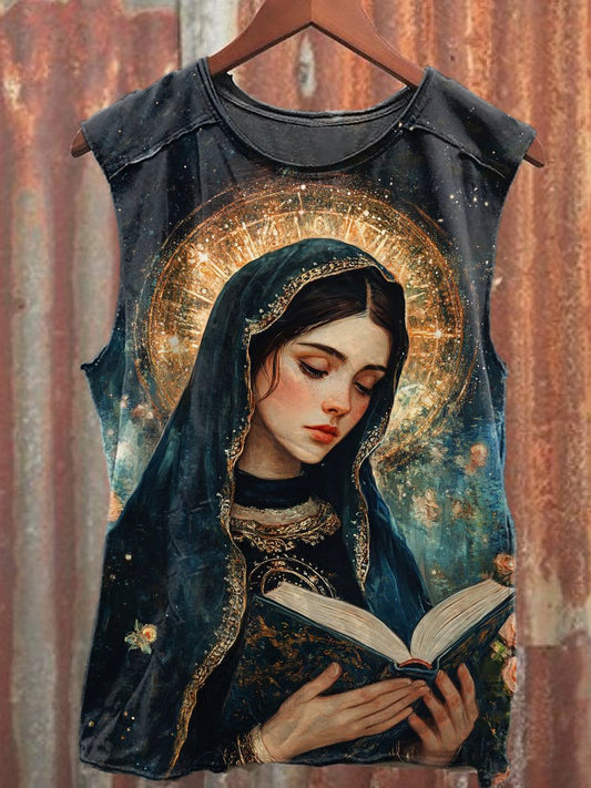 Men's Casual Nun Printed Tank Top