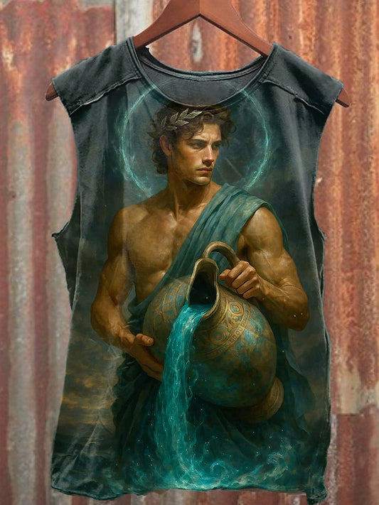 Men's Casual Fairy Tale Printed Tank Top