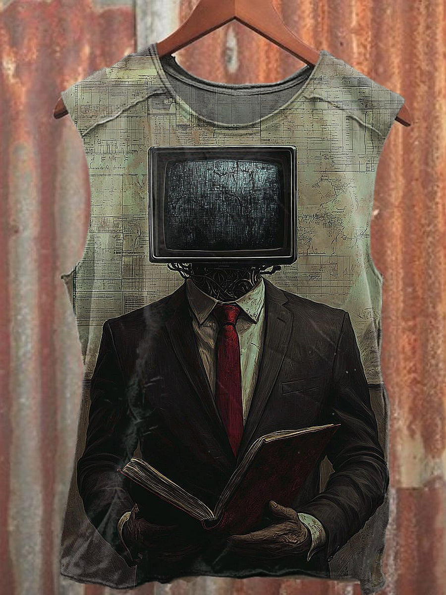Men's Casual Professor TV Printed Tank Top