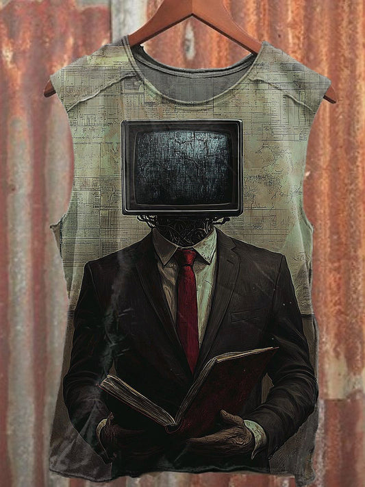 Men's Casual Professor TV Printed Tank Top