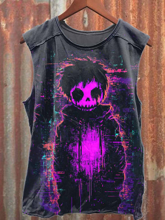 Fantasy World Printed Casual Cotton Tank Top