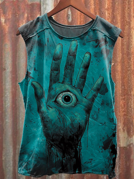 Men's Casual Weird Printed Tank Top