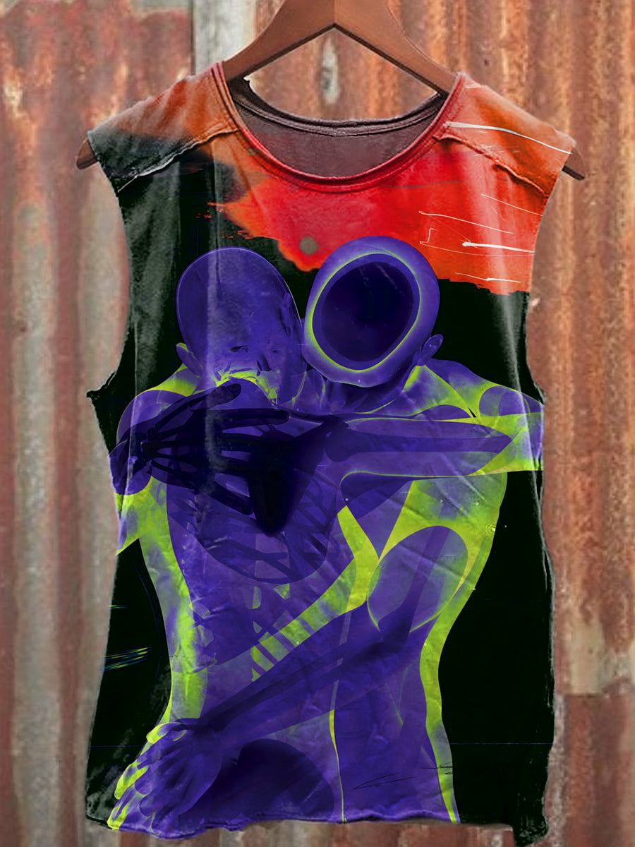 Men's Casual Hug Printed Tank Top