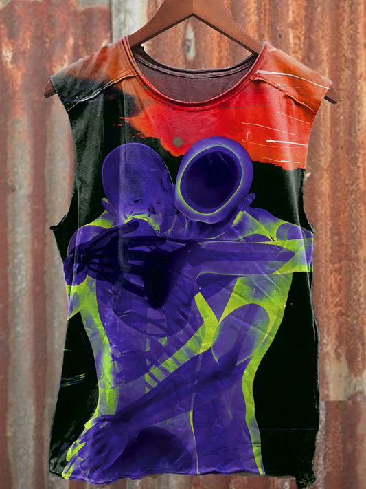 Men's Casual Hug Printed Tank Top