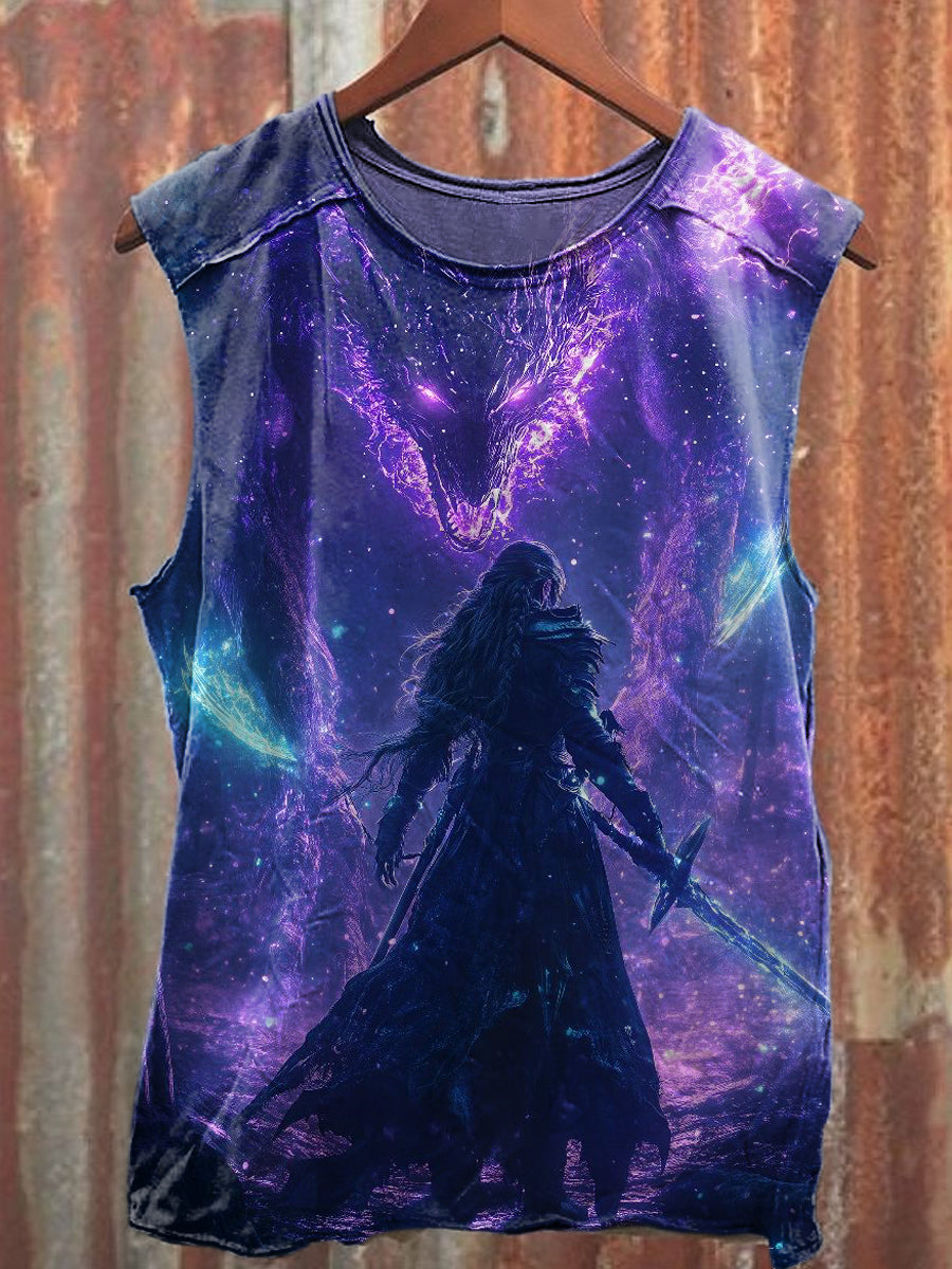 Men's Casual Defender Printed Tank Top
