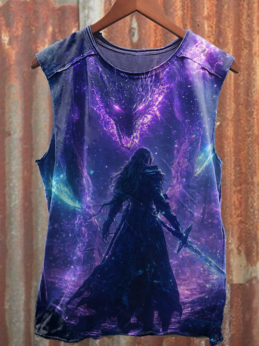 Men's Casual Defender Printed Tank Top