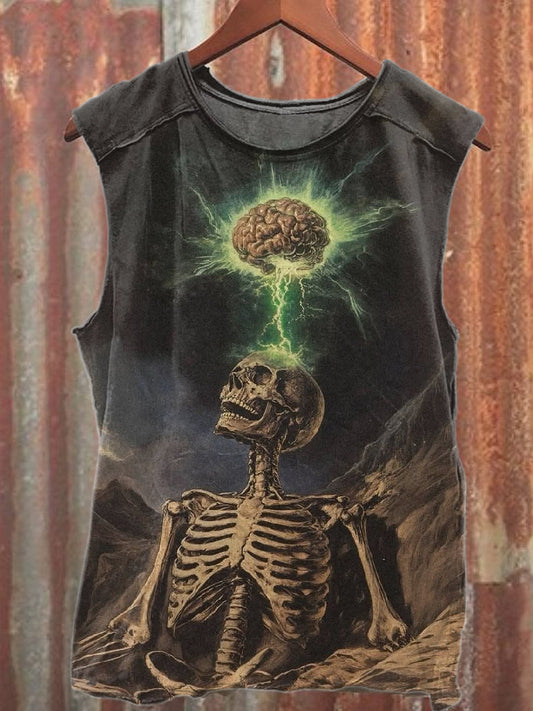 Gorgeous Magic World Printed Casual Cotton Tank Top