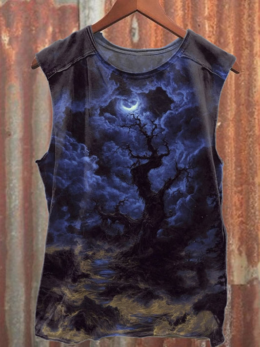 Gorgeous Magic World Printed Casual Cotton Tank Top