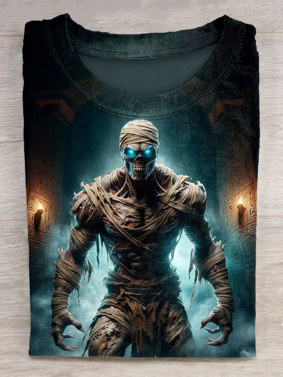 Mummy Printed Vintage Fashion Loose Short Sleeve T-Shirt