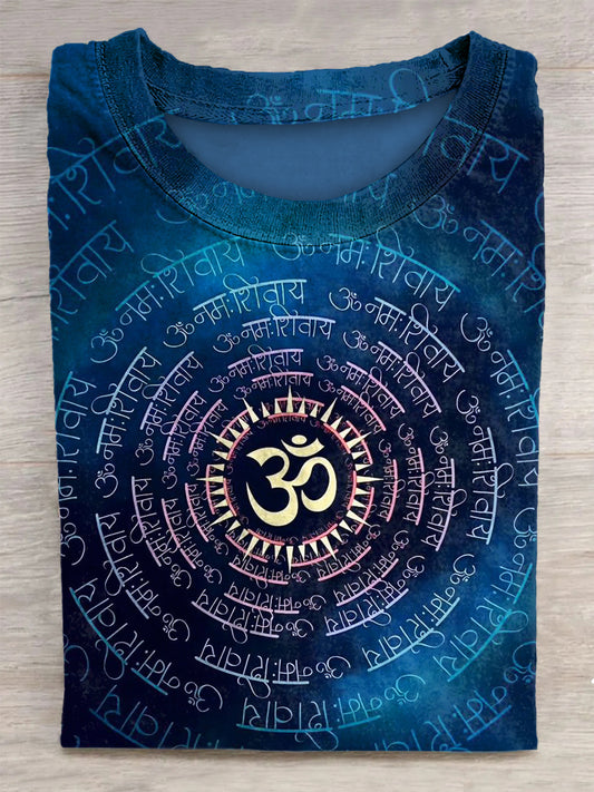 Religion Printed Vintage Fashion Loose Short Sleeve T-Shirt