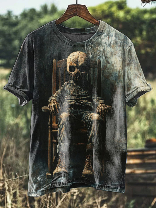 Fierce Monster Printed Casual Cotton T-Shirt