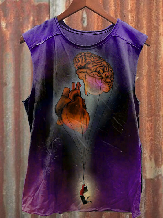 Men's Casual Funny Printed Tank Top