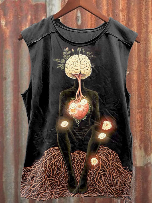 Men's Casual Funny Printed Tank Top