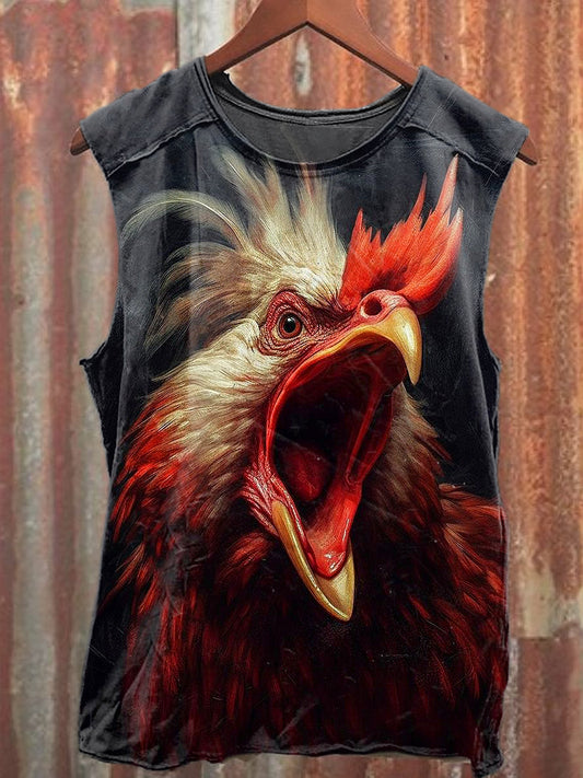 Men's Casual Scream Printed Tank Top