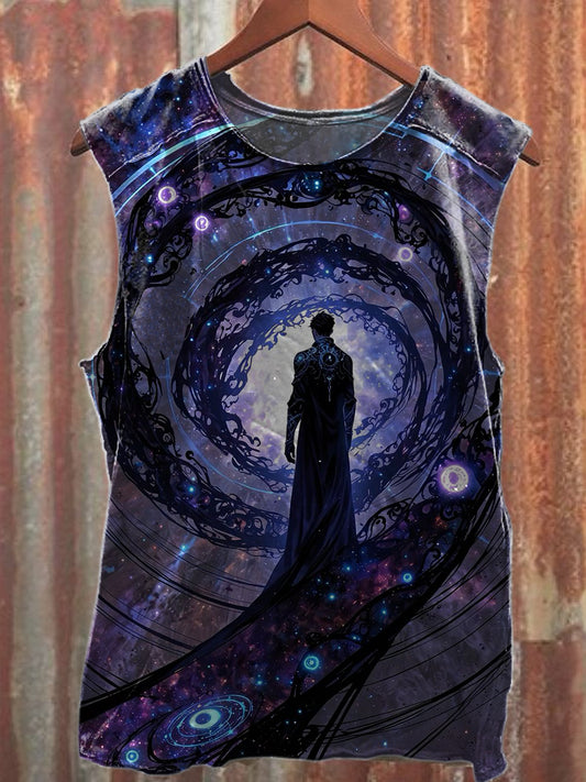 Dream World Printed Casual Cotton Tank Top