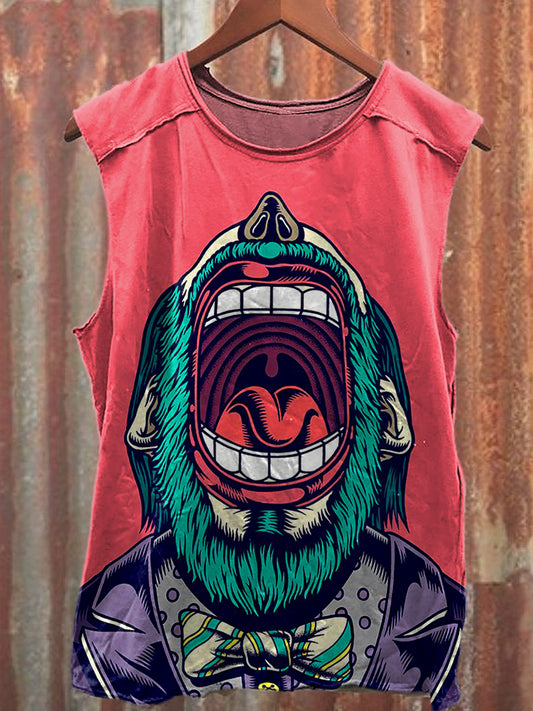 Men's Casual Roar Printed Tank Top